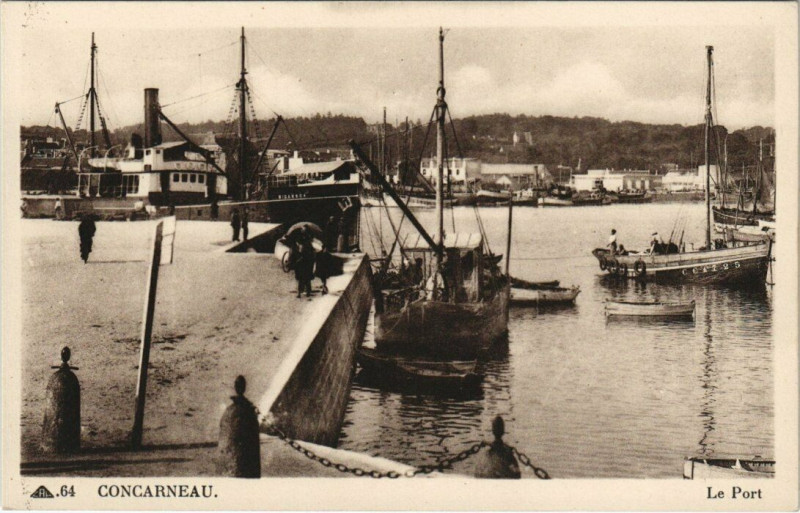 Carte postale ancienne Concarneau - Le Port à Concarneau
