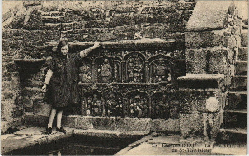 Carte postale ancienne Landivisiau Le Pantame de Saint-Thivisiau à Landivisiau