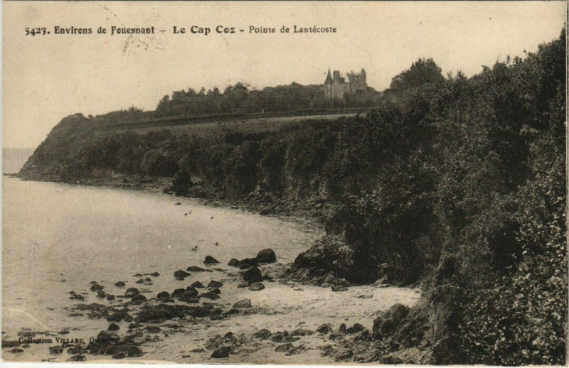 Carte postale ancienne Le Cap Coz Pointe de Lantecoste