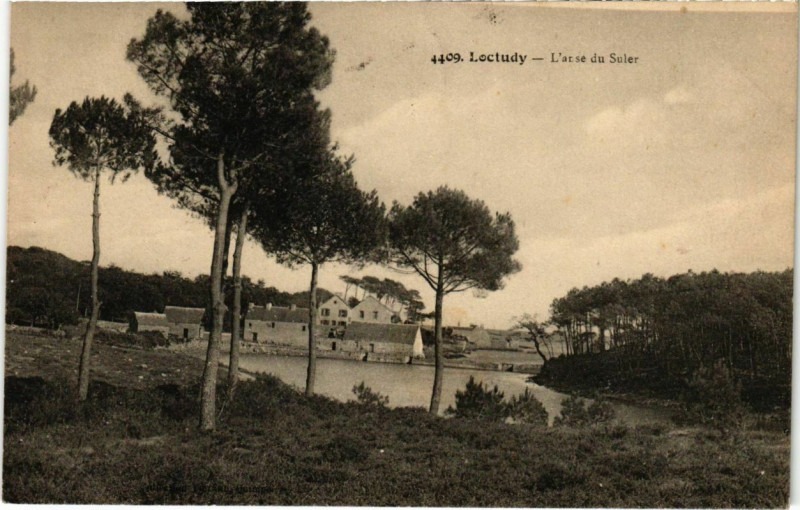 Carte postale ancienne Loctudy- L'anse du Suler France à Loctudy