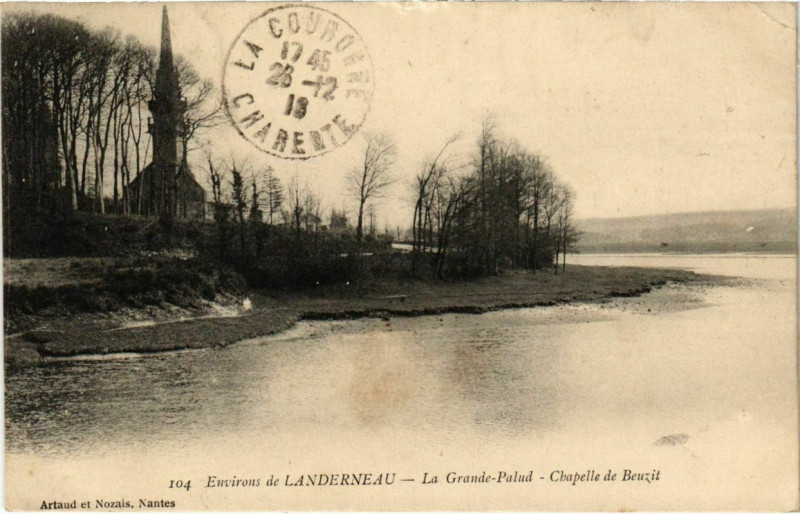 Carte postale ancienne La Grande-Palud - Chapelle de Beuzit à Landerneau