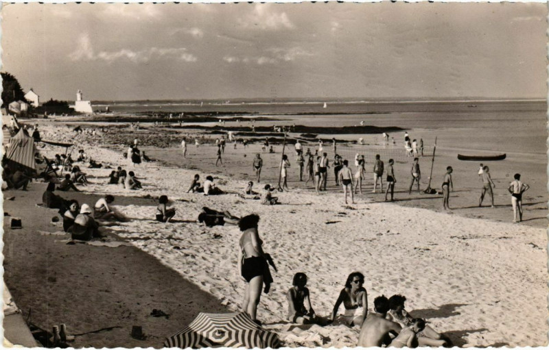 Carte postale ancienne Loctudy- La Plage de Langoz France à Loctudy