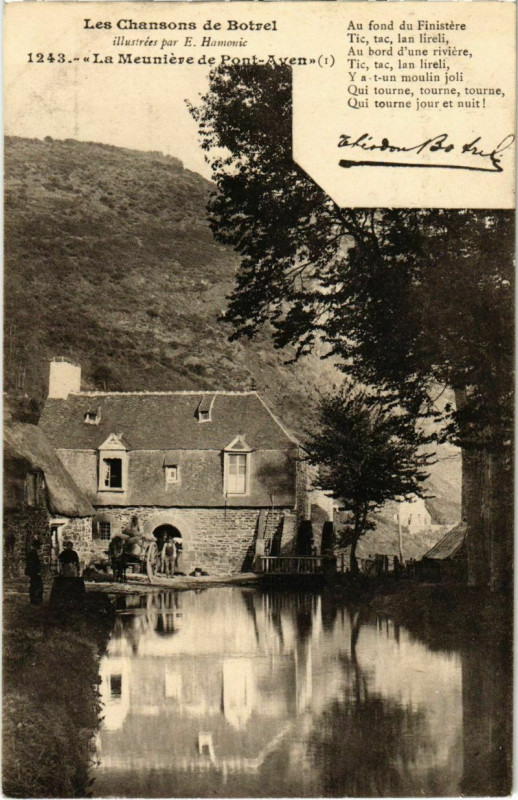 Carte postale ancienne Pont Aven- La Meuniere France à Pont-Aven