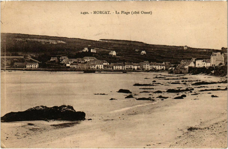 Carte postale ancienne Morgat- La Plage France