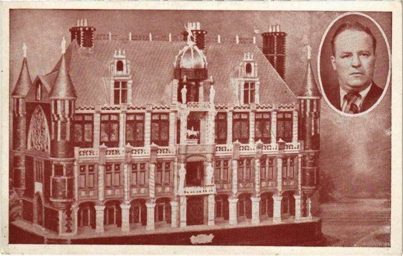 Carte postale ancienne Le Chateau des Reves  Execute par un Sourd-Muet de Brest à Brest