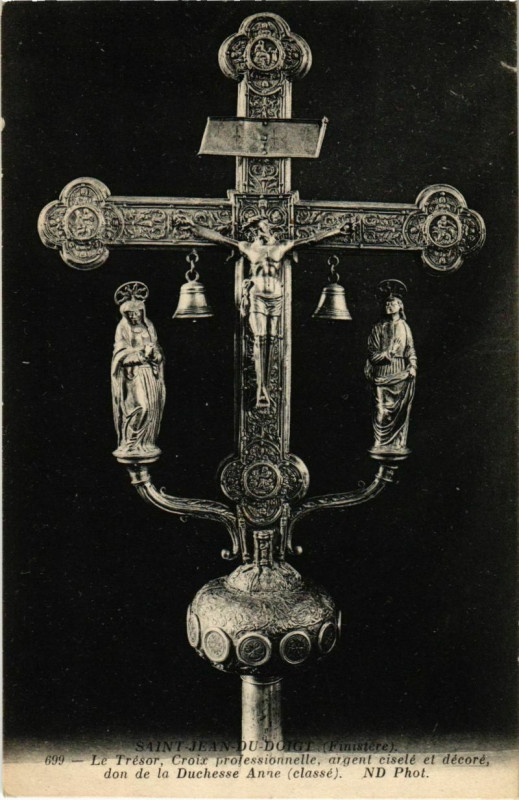 Carte postale ancienne Saint-Jean-du-Doigt - Le Tresor - Croix Professionnelle à Saint-Jean-du-Doigt