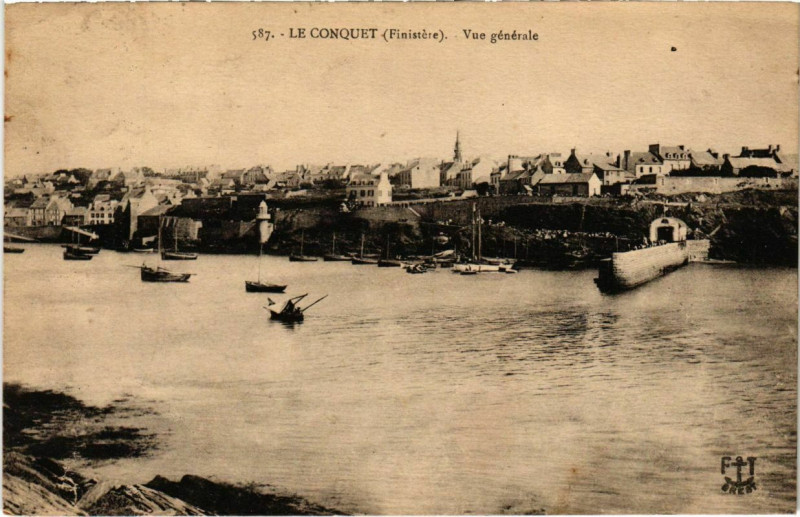 Carte postale ancienne Le Conquet - Vue Generale au Conquet