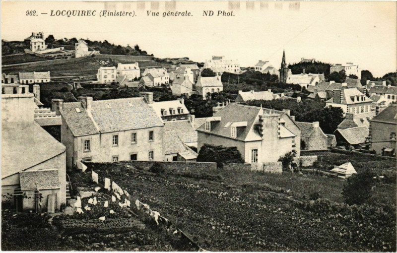 Carte postale ancienne Locquirec - Vue Generale à Locquirec