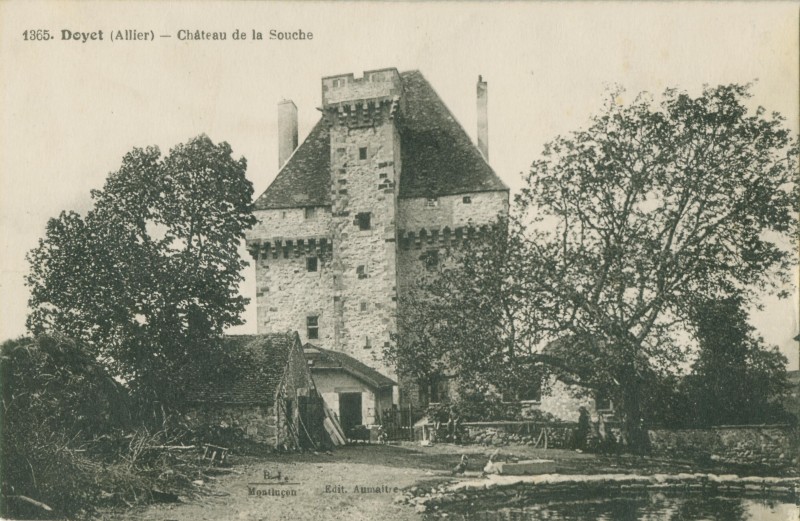 Carte postale ancienne Château de la Souche à Doyet