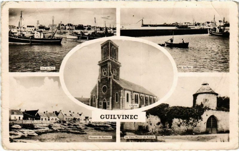 Carte postale ancienne Guilvinec - Scenes à Guilvinec