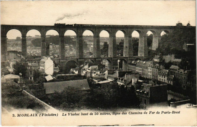 Carte postale ancienne Morlaix- Le Viaduc France à Morlaix