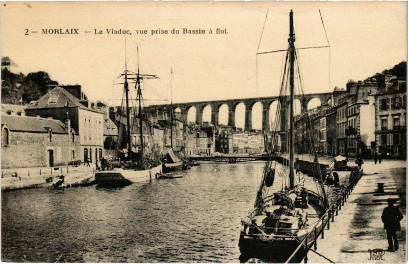 Carte postale ancienne Morlaix- Le Viaduc France à Morlaix