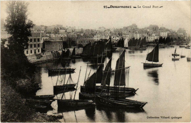 Carte postale ancienne Douarnenez - Le Grand Port à Douarnenez