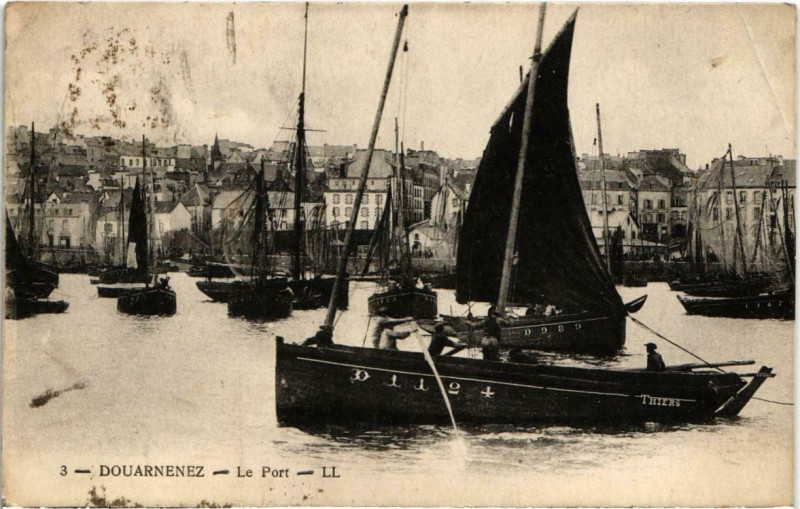 Carte postale ancienne Douarnenez - Le Port à Douarnenez