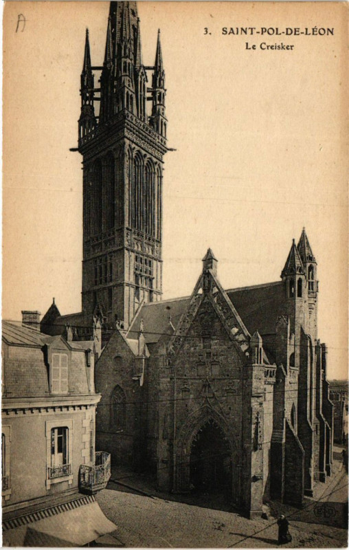 Carte postale ancienne Saint-Pol-de-Leon - Le Creisker à Saint-Pol-de-Léon