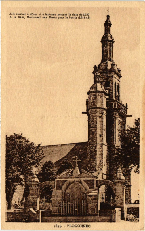 Carte postale ancienne Plogonnec à Plogonnec