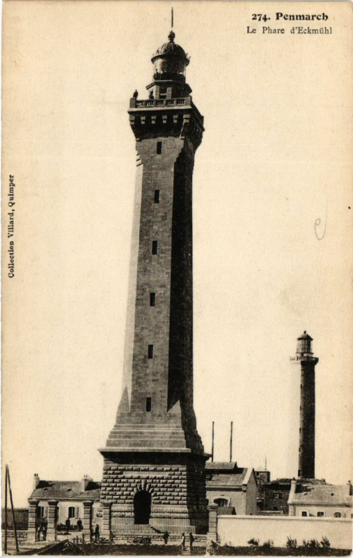 Carte postale ancienne Penmarc'H - Le Phare d'Eckmühl