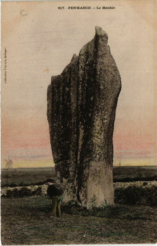 Carte postale ancienne Penmarc'H - Le Menhir