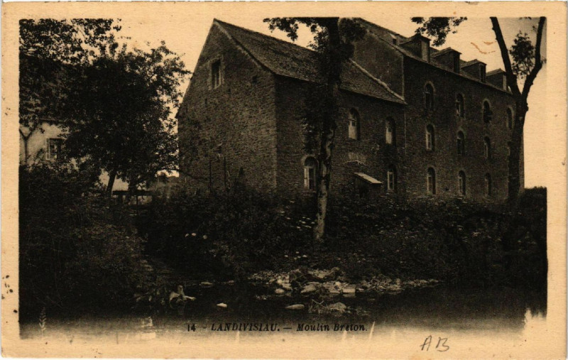 Carte postale ancienne Landivisiau - Boulin Breton à Landivisiau