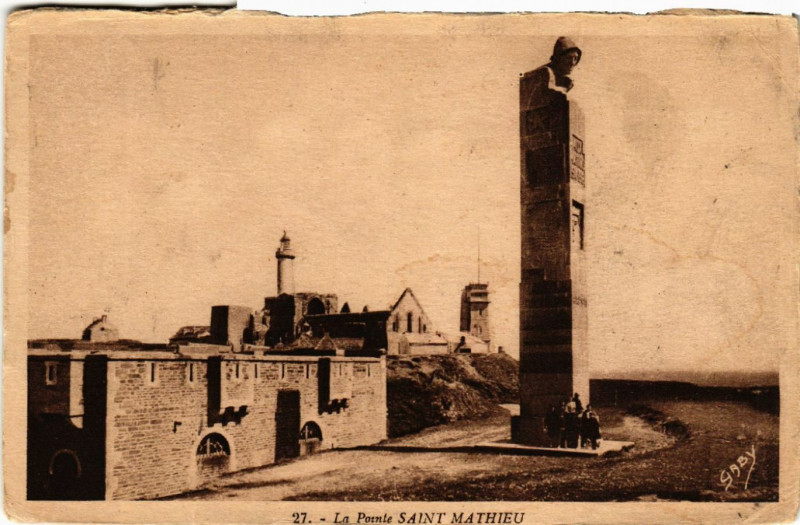 Carte postale ancienne La Pointe Saint-Mathieu