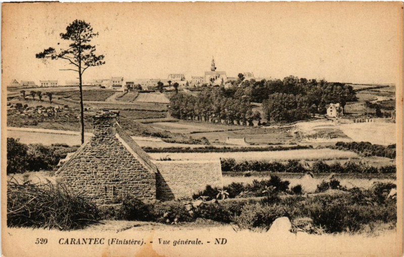 Carte postale ancienne Carantec (Fnistere) - Vue générale à Carantec