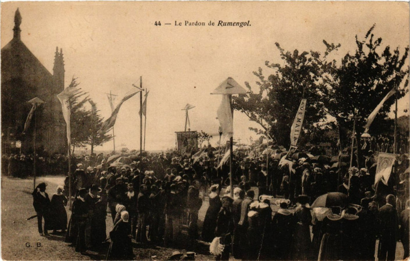 Carte postale ancienne Le Pardon de Rumengol