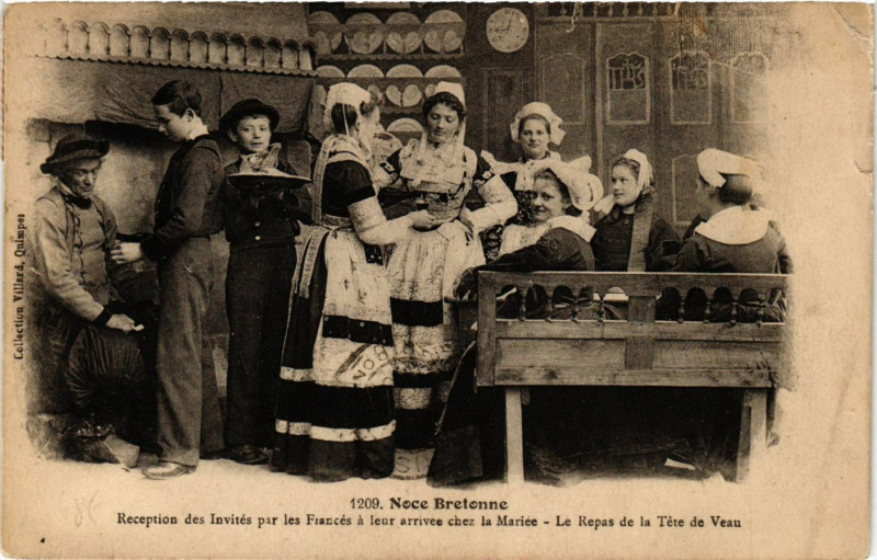 Carte postale ancienne Noce Bretonne