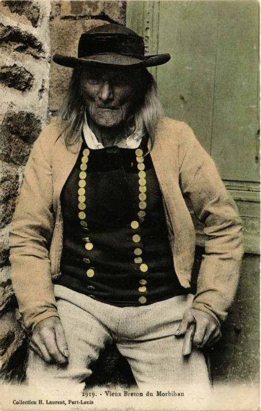 Carte postale ancienne Vieux Breton du Morhiban