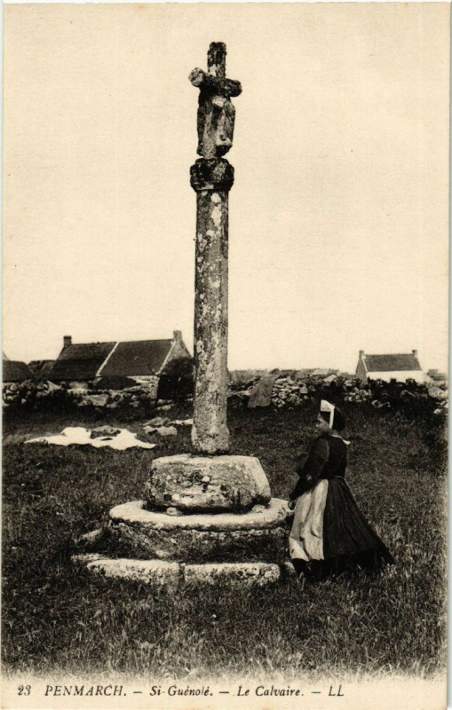 Carte postale ancienne Penmarc'H - Si-Guenole Le Calvaire