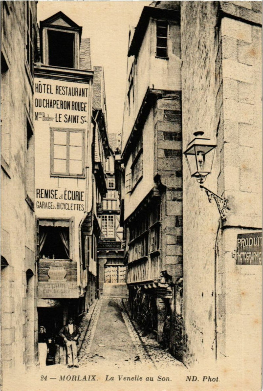 Carte postale ancienne Morlaix - La Venelle au Son à Morlaix
