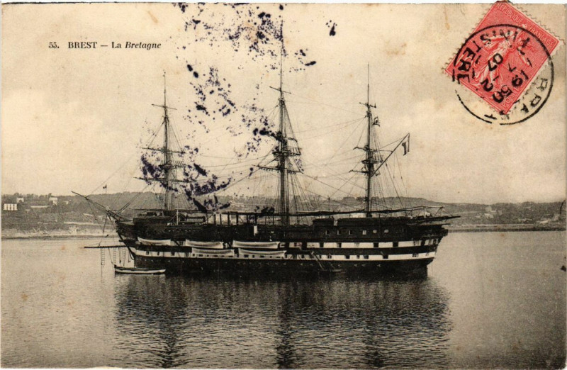 Carte postale ancienne Brest - La Bretagne à Brest