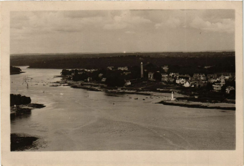 Carte postale ancienne Benodet - Vue aerienne à Bénodet