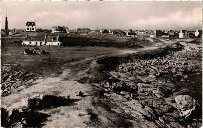 Carte postale ancienne Lesconil Quartier du Semaphore