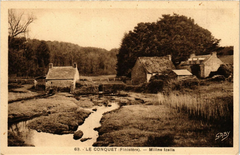Carte postale ancienne Le Conquet - Miline Izella au Conquet