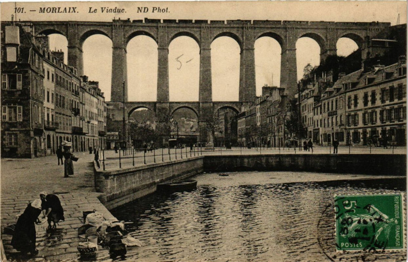 Carte postale ancienne Morlaix Le Viaduc à Morlaix
