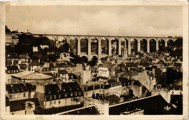 Carte postale ancienne Morlaix - vue générale à Morlaix