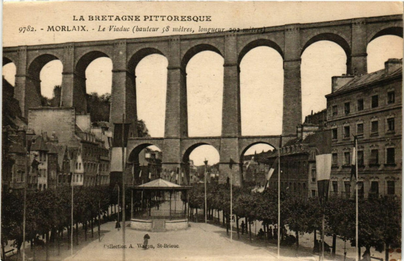 Carte postale ancienne Morlaix - Le Viaduc à Morlaix