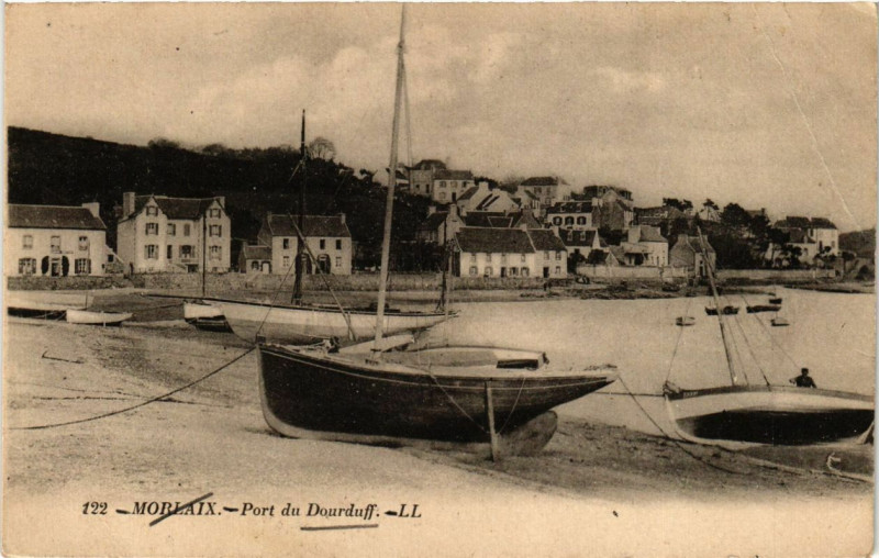 Carte postale ancienne Morlaix - Port du Dourduff à Morlaix