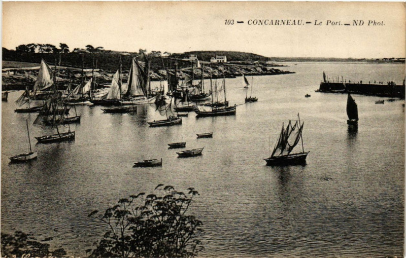 Carte postale ancienne Concarneau - Le Port à Concarneau