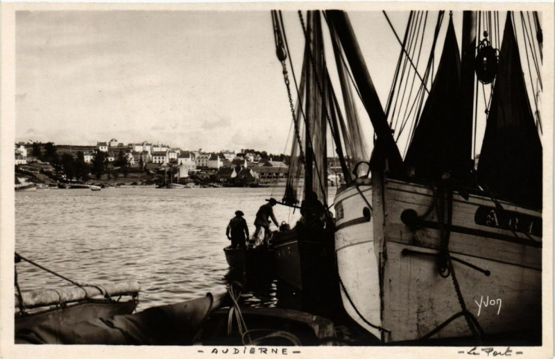 Carte postale ancienne Audierne - Le Port à Audierne