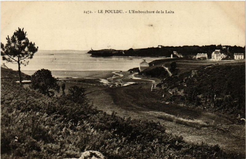 Carte postale ancienne Le Pouldu - L'Embouchure de la Laita