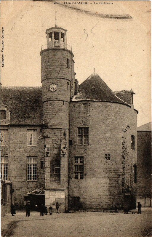 Carte postale ancienne Pont-l'Abbe - Le Chateau à Pont-l'Abbé