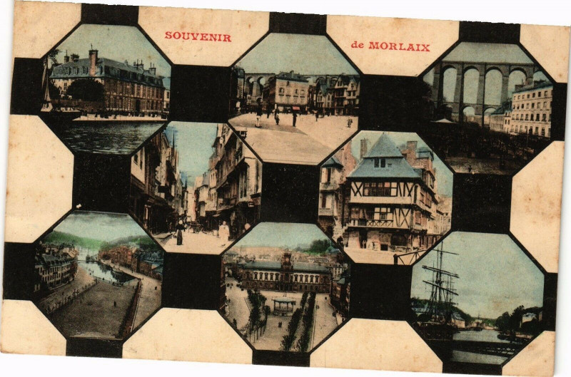Carte postale ancienne Souvenir de Morlaix à Morlaix