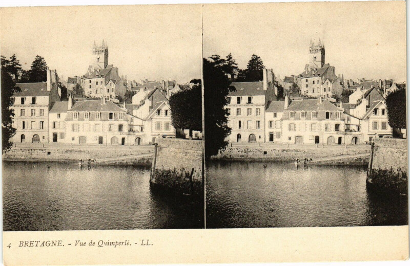Carte postale ancienne Bretagne - Vue de Quimperle à Quimperlé