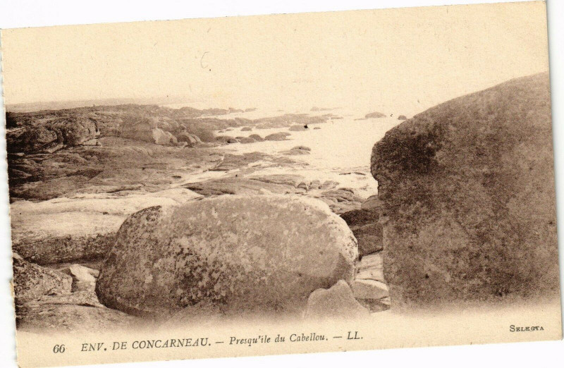 Carte postale ancienne Env. de Concarneau - Prequille du Caheileu à Concarneau