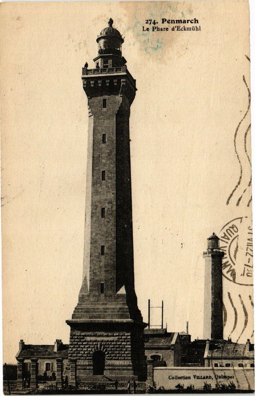 Carte postale ancienne Penmarc'H - La Phare d'Eckmühl