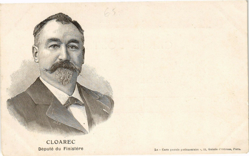 Carte postale ancienne Cloarec - Deputé du Finistere