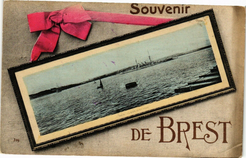 Carte postale ancienne Souvenir de Brest à Brest