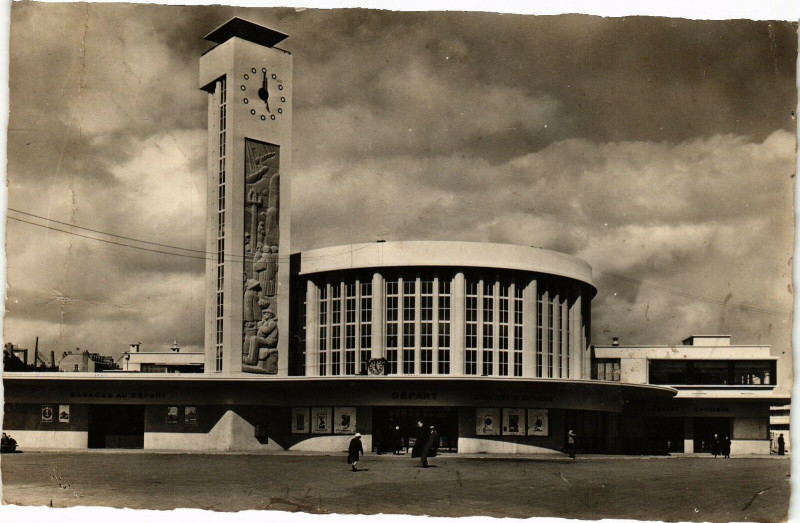 Carte postale ancienne Brest - La Nouvelle Gare à Brest