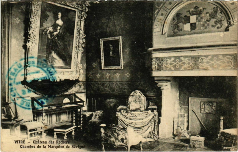 Carte postale ancienne Vitre Chateau des Rochers France à Vitré